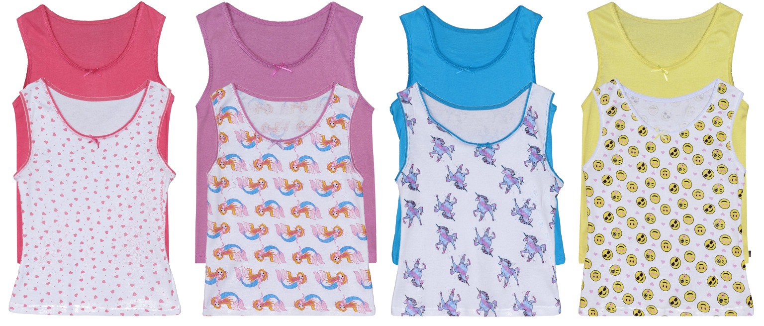 Wholesale Girls' Tank Tops SXL, Cotton, 2 Packs DollarDays