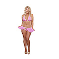 Magic Silk Halter Bra, Tie Skirt , G-String - Q