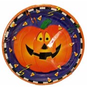8Ct. Smiling Pumpkins 9" Plates