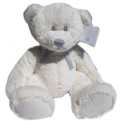 Russ Large Silver White Lullaby Plush Bear
