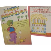 Jumbo Birthday Cards Asst. In Display