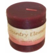 3" X 3" Pillar Candle Cranberry