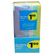 10Pk Pearlized Tissue In Display