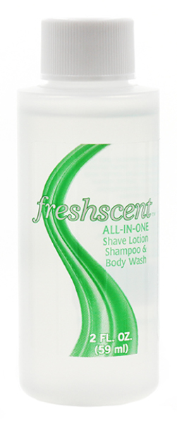 Freshscent All In One-Shampoo / Shave Gel / Body Wash 2 Oz(96xalt=