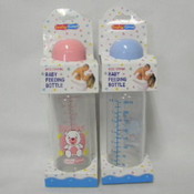 8 OZ Plastic Baby Bottle Assorted Colors