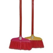 Platic Broom W/Bamboo Stk