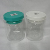 2Pc 46Oz Big- Storage Jar Octagonal