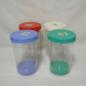 2Pc Storage Jar V-Shape 20 &36 Oz
