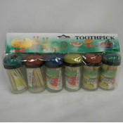 6Pc Toothpick Holder W Toothpick