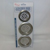 3Pc Metal Sink Strainers