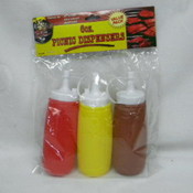 3Pc Mustard &amp; Ketchup Dispenser
