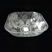 9.5Inc Square Clear Bowl