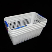 6.5X12X4.75 Inc Plastic Baskert color Handle