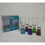 2Oz 5In Tall Glass Shot Assorted color