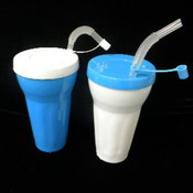 850Ml Plastic Cup With Lid N Straw
