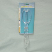 11In Plastic Salad Tong Clear