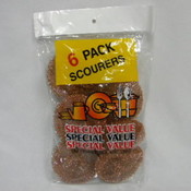 6Pk Copper Scourers