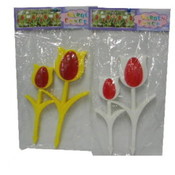 2Pc Plastic Garden Fence,Tulip Design