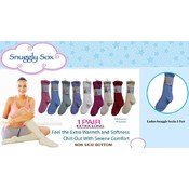 Ladies Snuggly Sock Long with Non Skid Grippers