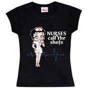 Betty Boop  "Nurses Call The Shots" - Black Junior