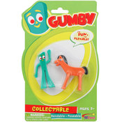 Gumby and Pokey Mini 3in Bendable Pair