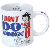 Betty Boop I Don't Do Mornings Ceramic Mug