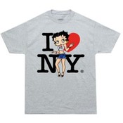 Betty "I Love New York" Junior Top - Gray