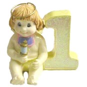 2.5" Poly Resin One Year Old Birthday Figurine