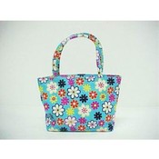 Daisy Print Purse with Zipper
