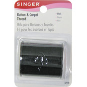 Button &amp; Carpet Thread 50 Yards-Black