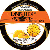 Lavishea Lotion Bar, Orange Pomander