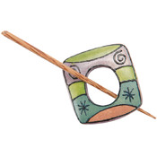 Wood Shawl Pin-Painted