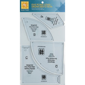 Five Point Star/Drunkard's Path Template-4 Pieces