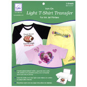 Light T-Shirt Inkjet Transfers-8-1/2"X11" 3/Pkg(Pack of 1)