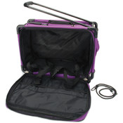 TUTTO Machine On Wheels Case 20"X13"X9"-Purple