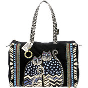 Travel Bag W/Zipper Top 21"X8"X14"-Spotted Cats