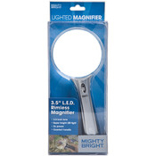 Mighty Bright LED Rimless Magnifier-Purple