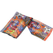 Laurel Burch Scarves-Feline Family Portrait