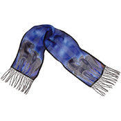Laurel Burch Scarves-Indigo Horses