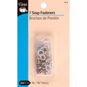 Gripper Snaps 3/8" 7/Pkg-White