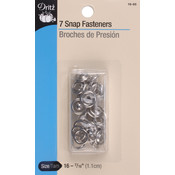 Gripper Snaps 7/16" 7/Pkg-Nickel