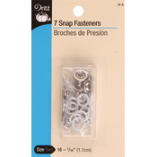 Gripper Snaps 7/16" 7/Pkg-White