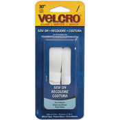 VELCRO(R) brand Sew-On Tape 3/4"X30"-White