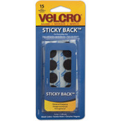 VELCRO(R) brand STICKY BACK(R) Coins 5/8" 15/Pkg-B