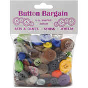 Button Bargain 4 Ounces-Assorted Colors