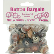Button Bargain 4 Ounces-Naturals