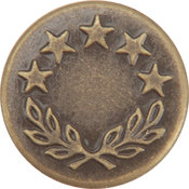 Tack Buttons Size 27 16mm 10/Pkg-Antique Brass