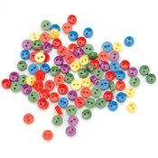 Dress It Up Embellishments-Tiny Primary Buttons