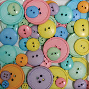 Favorite Findings Big Bag Of Buttons-Happy 3.5oz