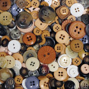 Favorite Findings Big Bag Of Buttons-Natural 4oz